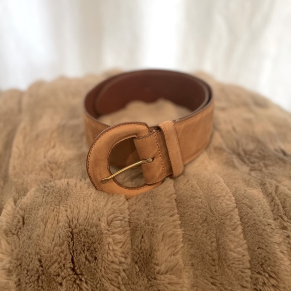 Coach Tan Suede Leather 3900 Buff Belt Small - Picture 1 of 5